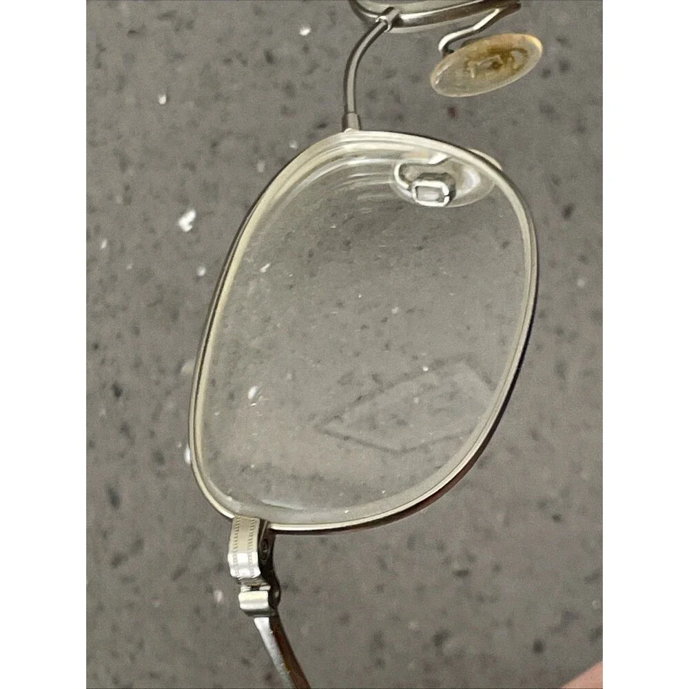 Marchon Flexon 423 Eyeglasses Silver Brushed 49-19-145 Wire Frames Full Rim